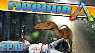 AN ANGRY DINO PARALYZED US!.. Ark: Survival Evolved (Fjordur)(EP18)