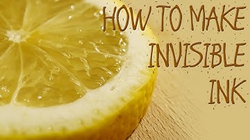 DIY MAGIC INVISIBLE INK - THE LEMON EXPERIMENT