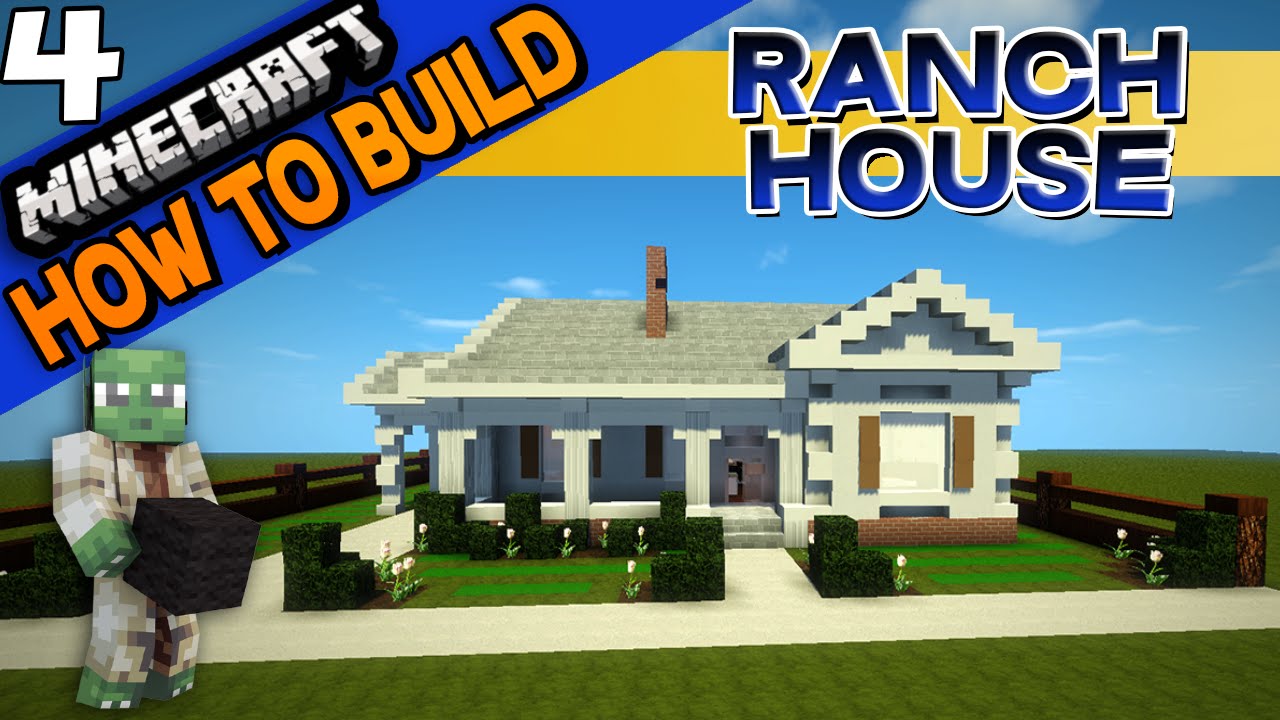 Ranch House Minecraft Building Farm House Minecraft Tutorial: Build