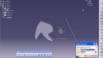 Catia V5 Tuorial-68 Body Rotation
