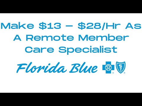 Florida Blue Cross Remote Member Care Specialist | Work From Home | Make Money Online
