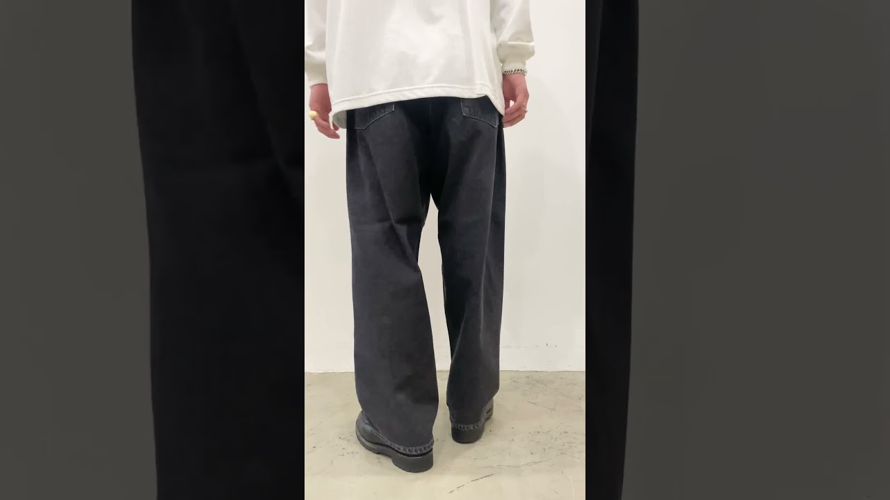 2023.9.15】COOTIE / 5 Pocket Baggy Denim Pants -Black Fade