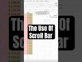 Control Excel Data with a Scroll Bar