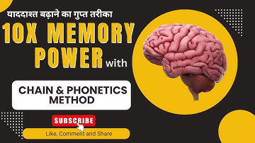 Unlock 10x Memory Power with Chain & Phonetics Method | याददाश्त बढ़ाने का गुप्त तरीका | Dr Manmohan