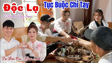 Độc Lạ Tục Buộc Chỉ Tay Trong Đám Cưới Đồng Bào Thái Con Cuông Tại Lễ Thành Hôn Vi Tài và Nguỵ Sang