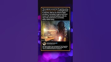 This engineer turned his PC gaming setup into a physical combat rig that fights back in real time.