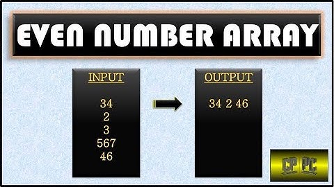 BlueJ | Creating an array and printing only the Even Numbers | Transistor World
