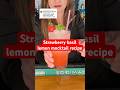Easy strawberry basil lemon mocktail recipe! 🍓 Refreshing summer non alcoholic drink #bartenders