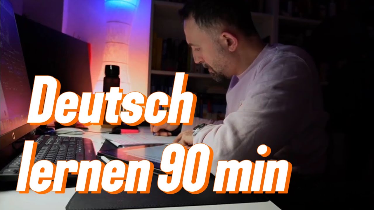 study with me | learning german all day productive workspace