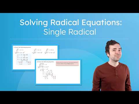 Solving Radical Equations: Single Radical – Finding Extraneous Solutions