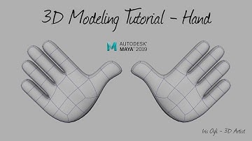 3D Modeling Tutorial - Modeling Low Poly Hand in Autodesk Maya 2026