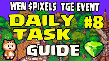 HOW TO FIND 8TH WEN $PIXEL DAILY TASK 💎 BARNEY’S TRIVIA ANSWER  🔍 WER/WHERE? | TGE EVENT