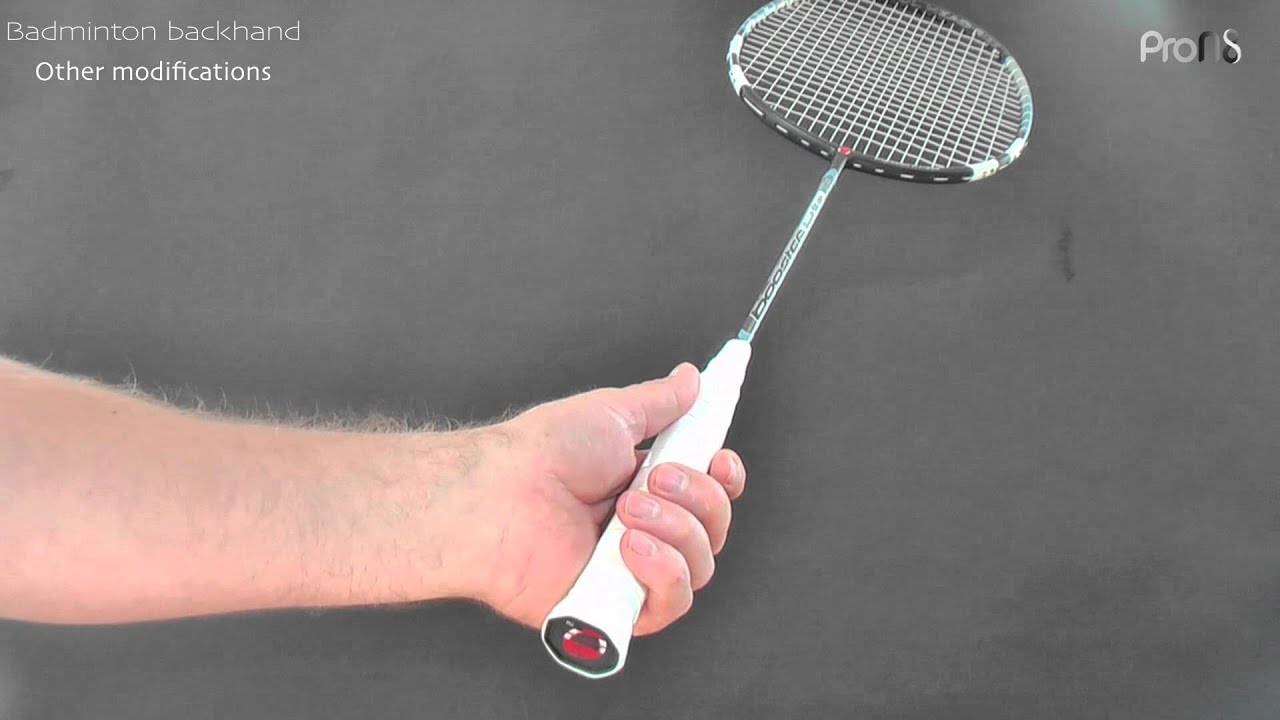 Badminton backhand - 1 of 3 grip 