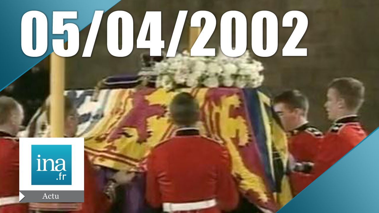 20h France 2 du 5 Avril 2002 Obsèques de Queen Mum Archive INA
