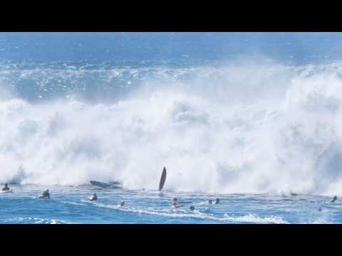 Pipeline Too Big? Pure Carnage from Second Reef | 4K Raw Surf