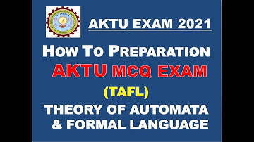 TAFL mcq question | theory of automata and formal language mcq | aktu exam | tafl mcq unit 1|