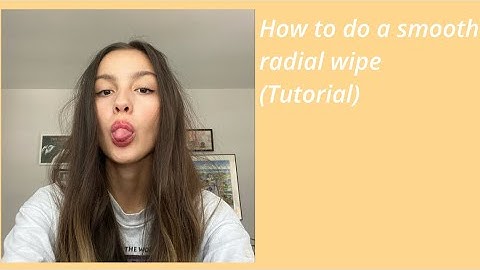 How to do a smooth radial wipe spin on funimate