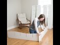 Sprout 25 Cubby Wave Modern Bookcase Assembly Sprout 25 Cubby Wave Modern Bookcase Assembly