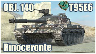 картинка: Объект 140, T95E6 & Rinoceronte • WoT Blitz Gameplay