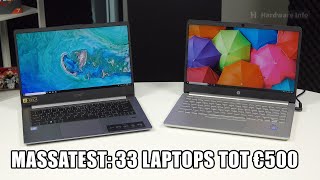 Massatest: Dit zijn de beste laptops onder 500 euro!