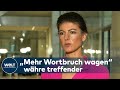 SAHRA WAGENKNECHT: „Bedauerlich, mit wie vielen Enttäuschungen diese Koalition gestartet ist“