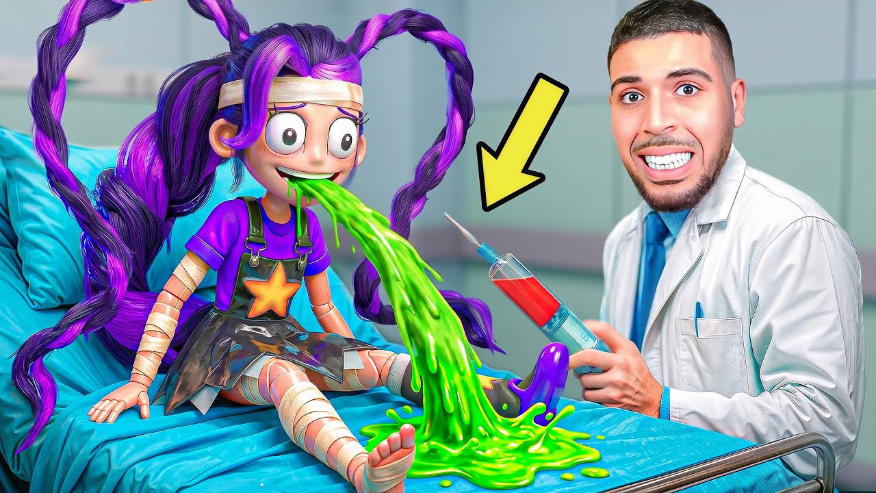 JE SOIGNE LES PERSONNAGES POPPY PLAYTIME 5 ! LILY LOVE BRAIDS MALADE