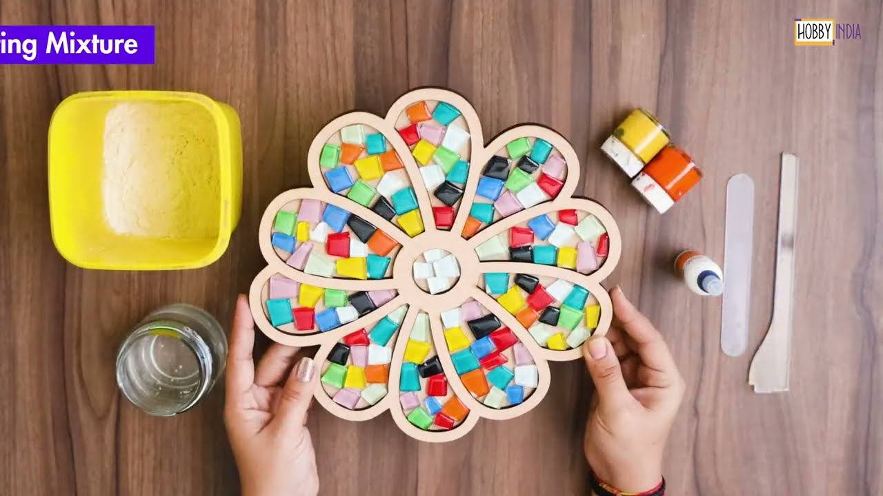 "Unleash Your Child's Creativity with Hoobby India's Mosaic Art DIY Kit at KidHubs! 🌈