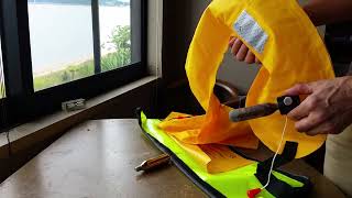 Belt Life Jacket CO2 PFD Inflation -- Pull away from canister mouth! Uncork! by timtak1 194 views 1 year ago 3 minutes, 42 seconds