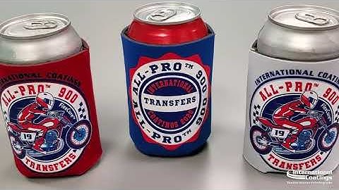 Applying All-Pro™ 900 Transfers to Neoprene Can Coolers (Koozies)