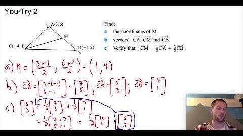 Lines, Midpoints, and Circles - Vectors with Coordinate Geometry