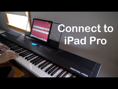 Connect a Digital Piano to iPad Pro to Learn with Simply Piano