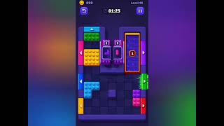 Block Out! Color Sort Puzzle Level 46 Gameplay 