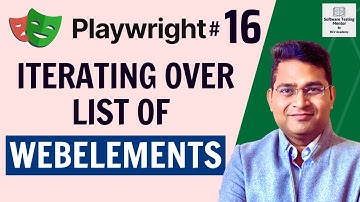 Playwright Tutorial #16 - Iterating over List of Webelements
