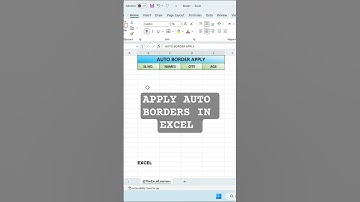 Stop Wasting Time! Auto Excel Borders in 5 Sec ⏱️🔥 #shorts  #excel