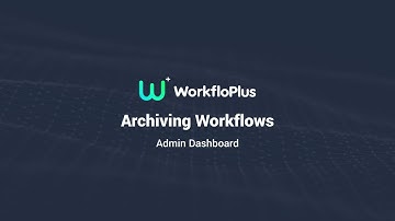 Archiving Workflows