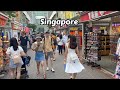 Singapore walking tour 4k  chinatown virtual tour