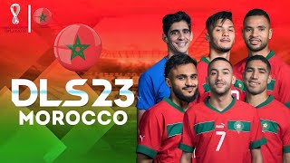 حصرياا! تحميل لعبة دريم ليج مود منتخب المغرب 2023 | Dream League Mode Morocco national team