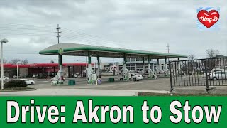 Drive: From Chapel Hill, Akron to Walmart in Stow, Ohio - @NingD