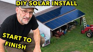 No-Nonsense Solar Install, Start To Finish: Rails, Panels, Inverter, Wiring, Testing.