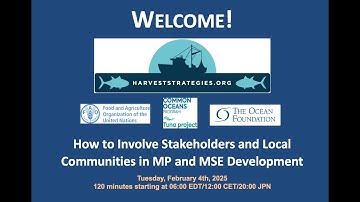 Webinar: How to Involve Stakeholders and Local Communities in MP and MSE Development (2025)