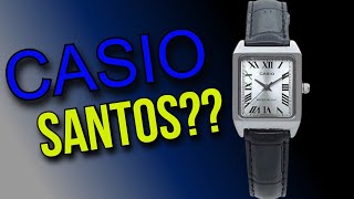 $26 Casio Cartier Tank Homage - Casio LTP-V007L-7B1 - Part Cartier Santos Part Must de Cartier Tank