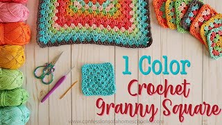 EASY CROCHET: How to Crochet a Granny Square (Beginner Crochet!)