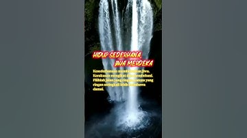 HIDUP SEDERHANA, JIWA MERDEKA #motivasi #inspirasi #quotes