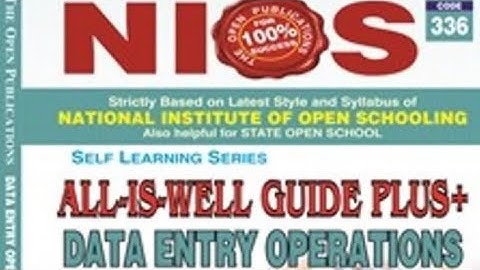 Beltron DEO/NIOS DATA ENTRY OPERATIONS-CODE-336/OPERATING SYSTEM/CHAPTER -2