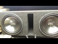 Two 12" Infinity Reference 1262W Subwoofers In A Ported Box