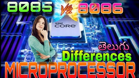 The differences between 8085 and 8086 in telugu | #microprocessor #godofstudy123 #8085 #8086 #ece
