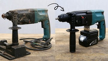 Cord to Cordless 18V BL Rotary Hammer Drill Conversion | Makita HR2451