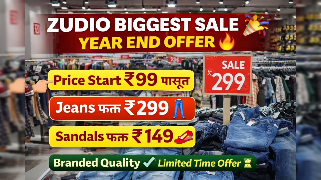 Zudio Big Sale 2025 Dec| Start price फक्त ₹99!🛍️ Women’s dress footwear,all!!