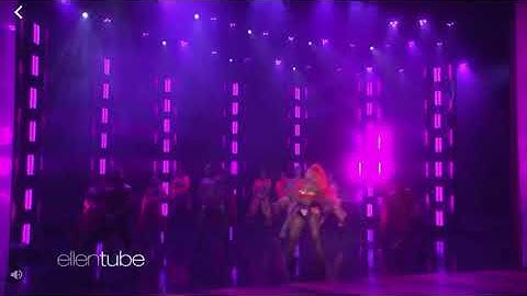 Nicki Minaj performing "Barbie Dreams,  Ganja Burns and Fefe on the Ellen Show 2018