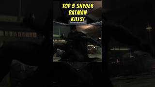 TOP 5 SNYDER BATMAN KILLS! 🌃🦇 #batmanvsuperman #batman #restorethesnyderverse
